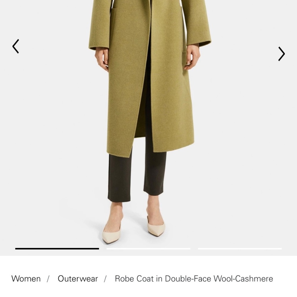 NWT THEORY Women's Coat in Double-Face Wool-Cashmere